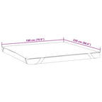 Coprimaterasso Bianco 180x220 cm Impermeabile