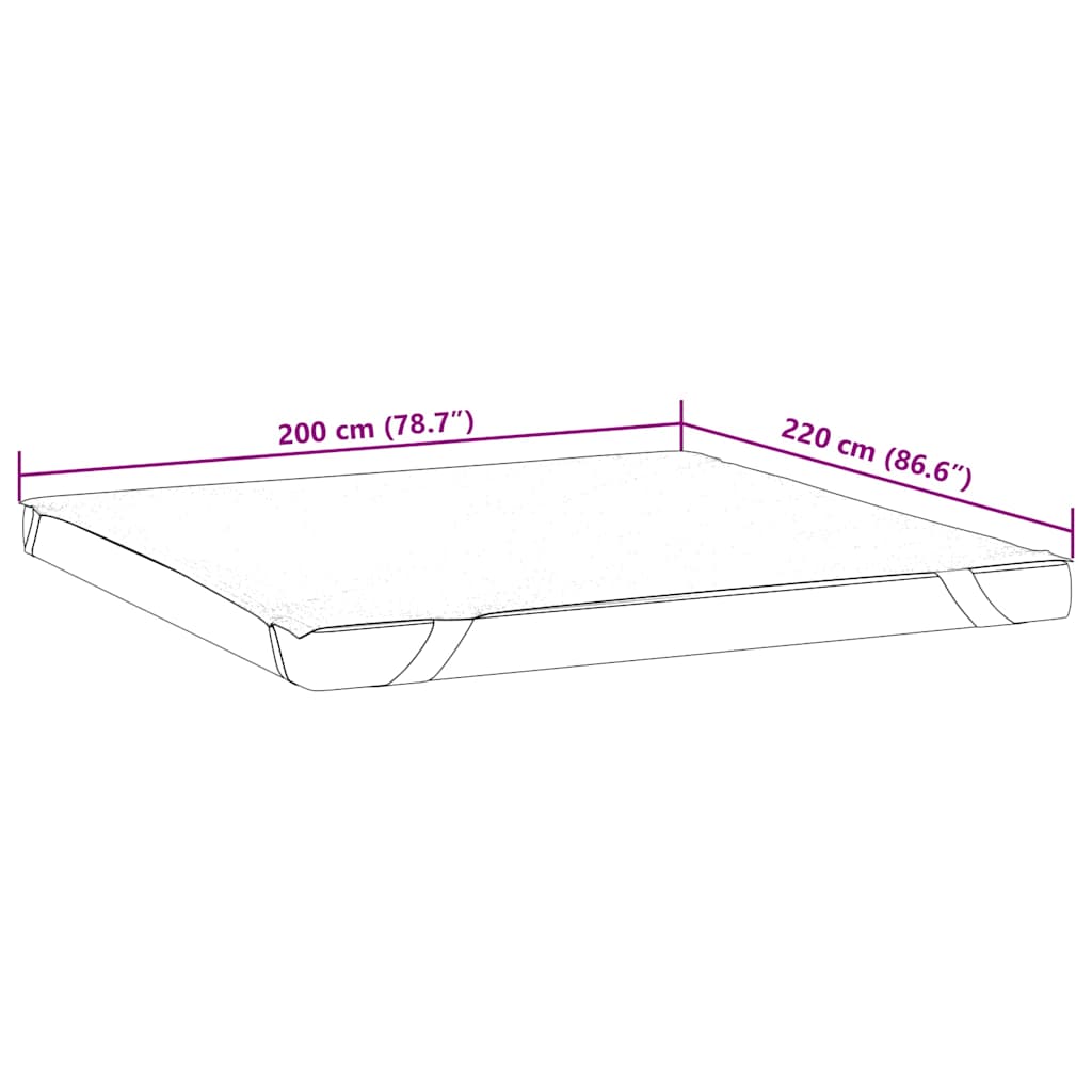 Coprimaterasso Bianco 200x220 cm Impermeabile