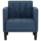 Divano Sedia con Braccioli Blu 53 cm in Tessuto