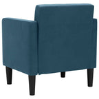 Divano Sedia con Braccioli Blu 53 cm in Velluto