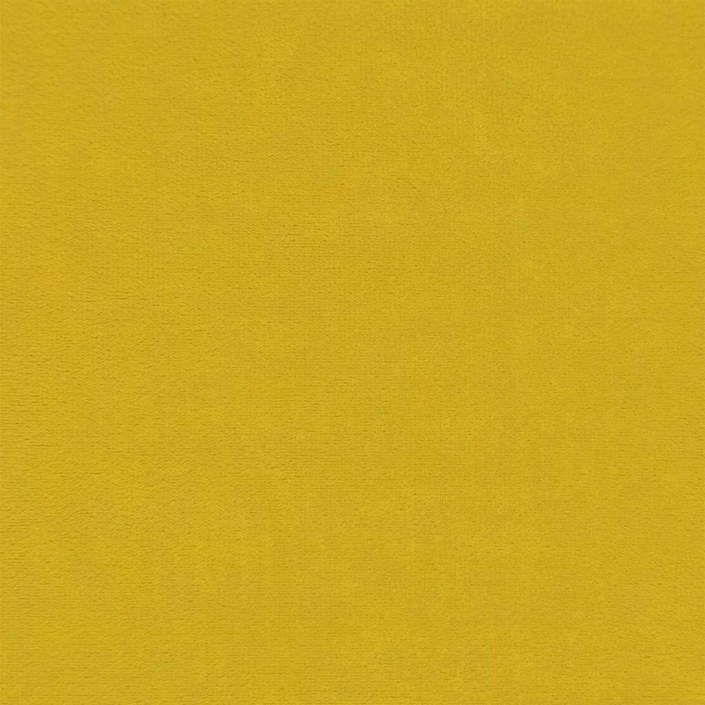 Divano Sedia con Braccioli Giallo 53 cm in Velluto
