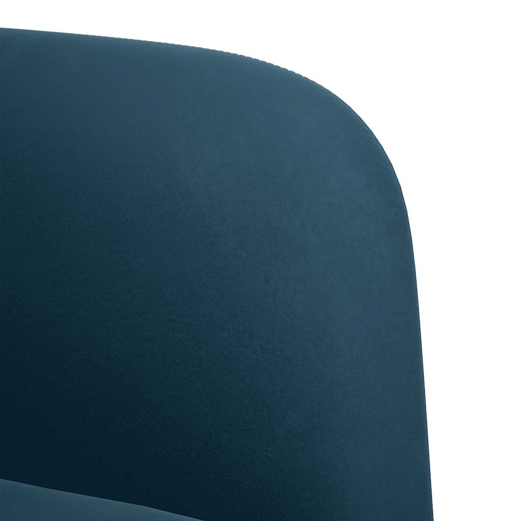 Divano Sedia con Braccioli Blu 54 cm in Velluto