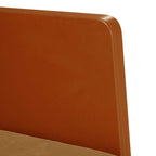 Divano Sedia con Braccioli Marrone 55 cm in Velluto