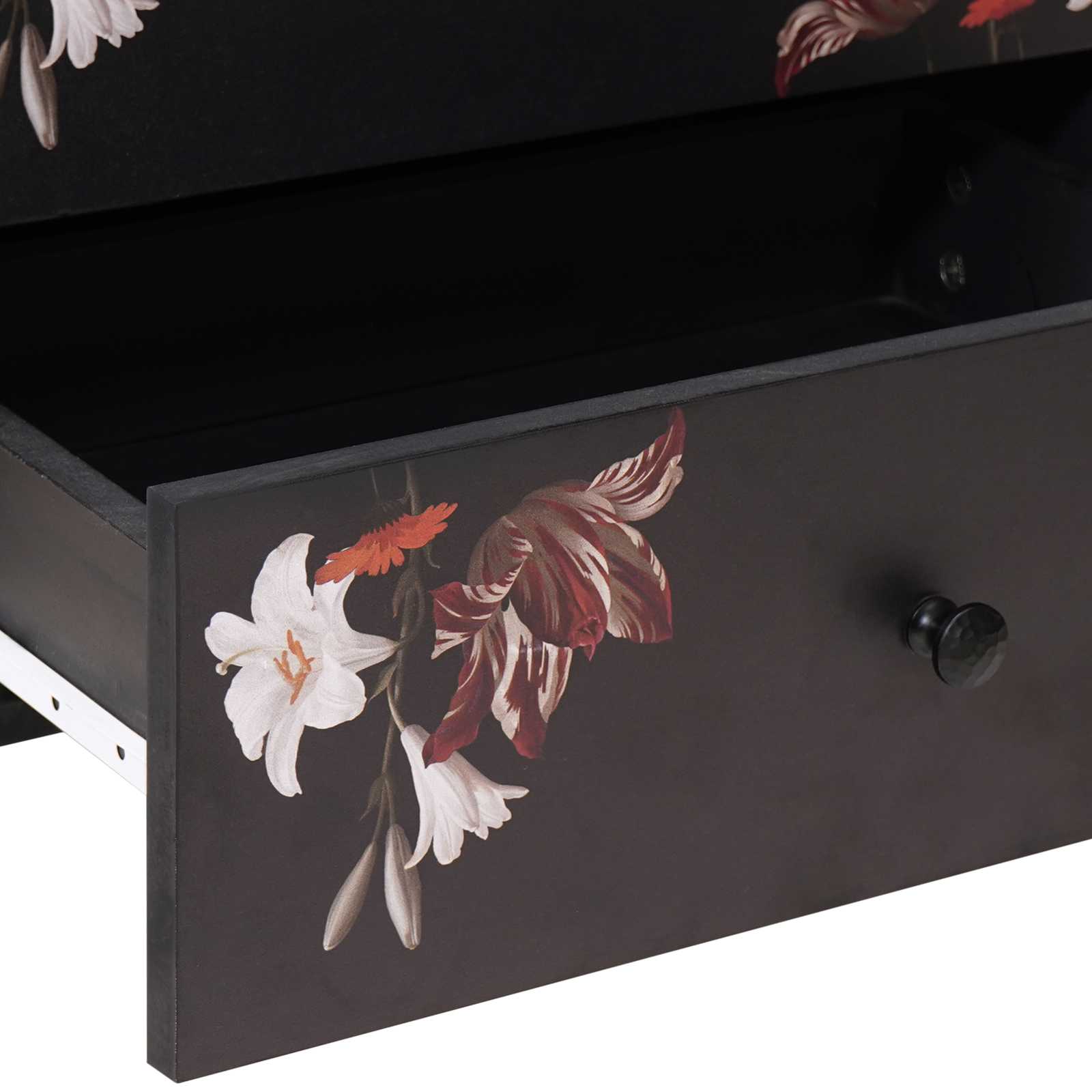 Comodino Multicolore 50 x 33 x 60 cm Legno di mango massello