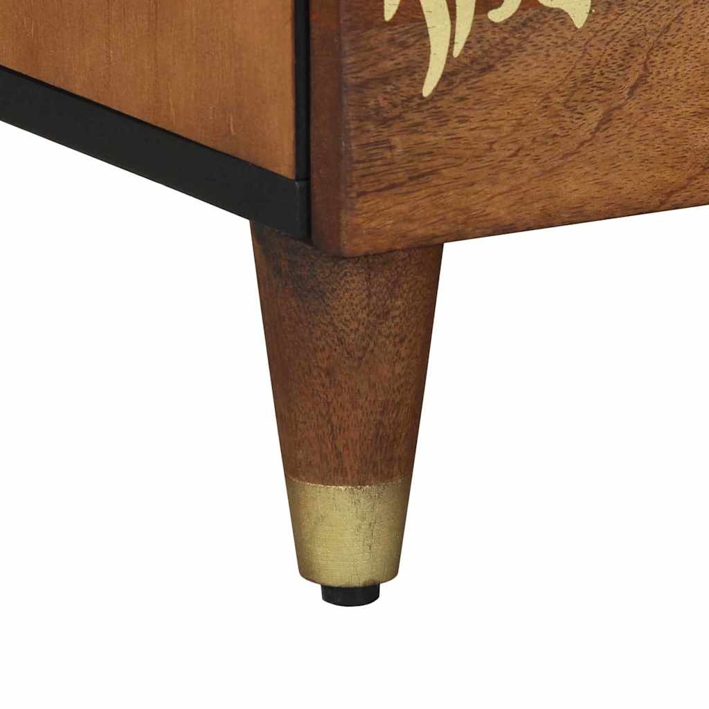 Armadio da Notte con cassetto Marrone miele 40 x 33 x 46 cm