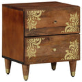 Armadio da Notte con cassetto Marrone miele 40 x 33 x 46 cm