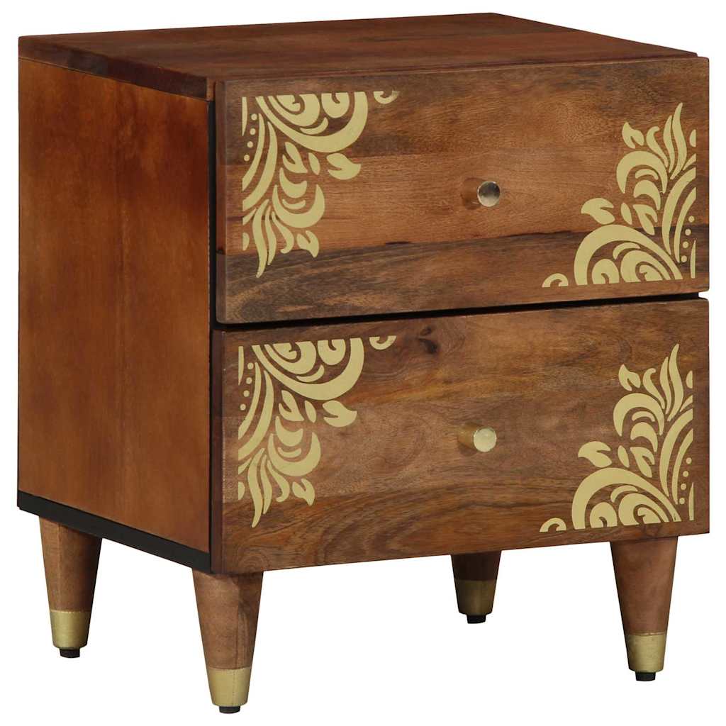 Armadio da Notte con cassetto Marrone miele 40 x 33 x 46 cm
