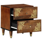 Armadio da Notte con cassetto Marrone miele 40 x 33 x 46 cm