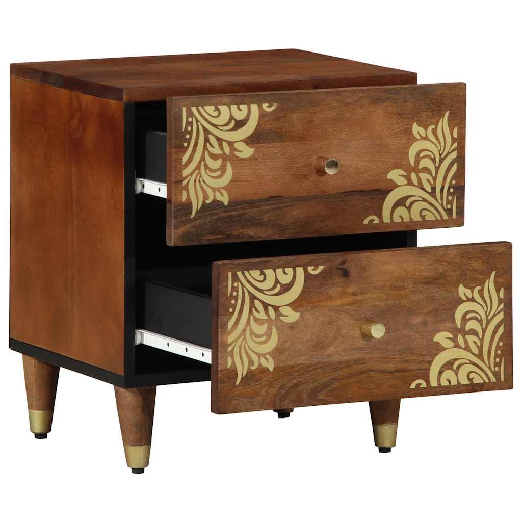 Armadio da Notte con cassetto Marrone miele 40 x 33 x 46 cm
