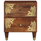 Armadio da Notte con cassetto Marrone miele 40 x 33 x 46 cm