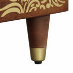 Tavolino da salotto Marrone miele 80 x 50 x 40 cm
