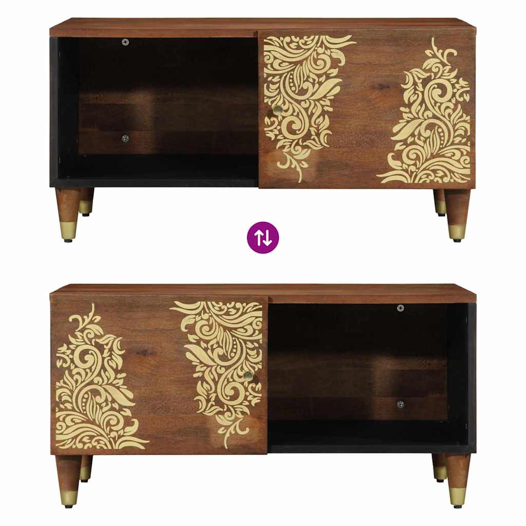 Tavolino da salotto Marrone miele 80 x 50 x 40 cm
