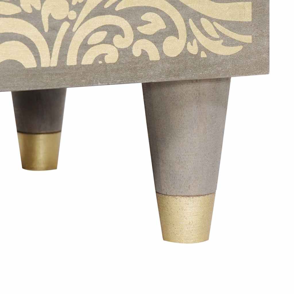 Comodino con porta con cassetto Grigio 50 x 33 x 60 cm