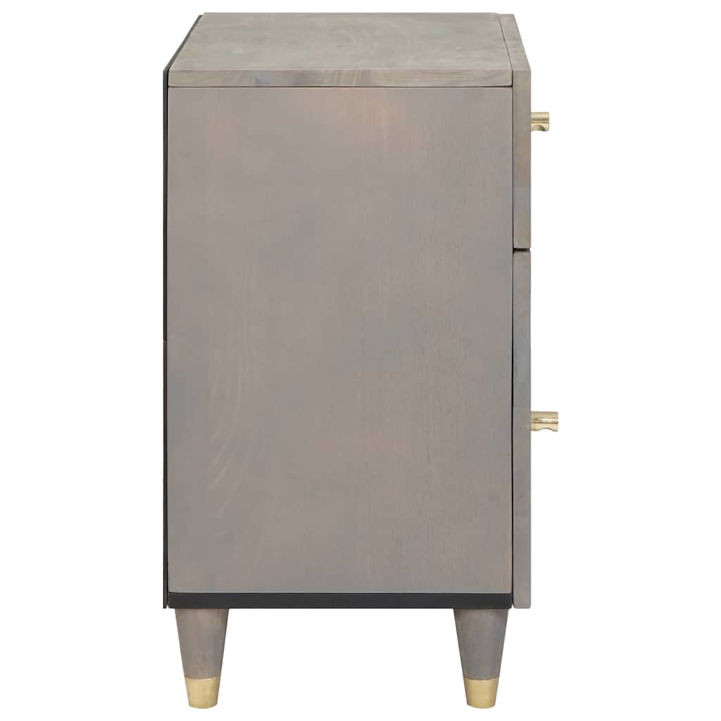 Comodino con porta con cassetto Grigio 50 x 33 x 60 cm
