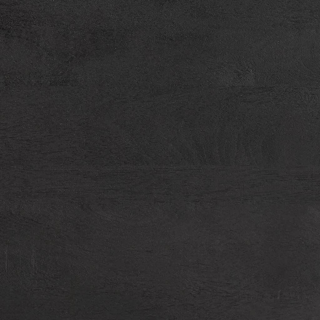 Armadio da Notte Nero 40 x 33 x 46 cm Legno di mango massello
