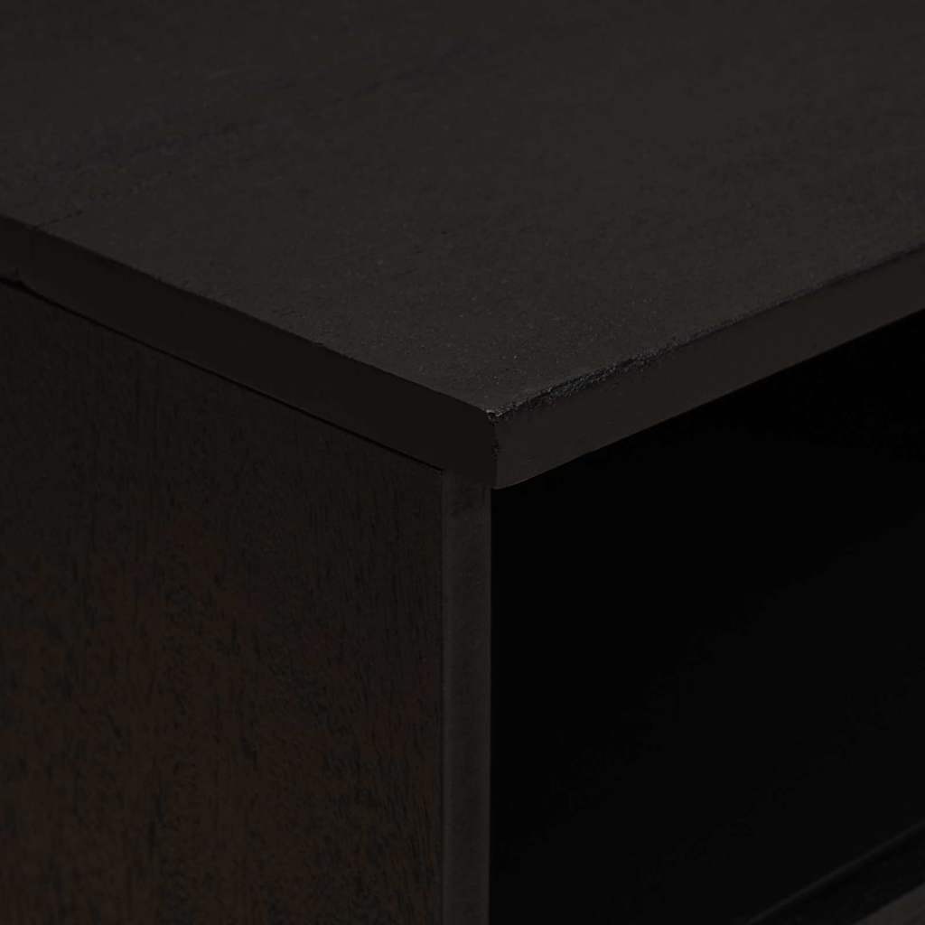 Armadio da Notte con cassetto 2 pcs Nero 40 x 33 x 46 cm