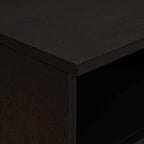 Armadio da Notte con cassetto 2 pcs Nero 40 x 33 x 46 cm