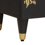 Armadio da Notte con cassetto 2 pcs Nero 40 x 33 x 46 cm