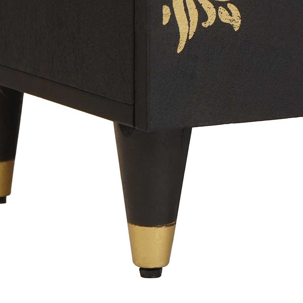 Armadio da Notte con cassetto 2 pcs Nero 40 x 33 x 46 cm