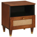 Armadio da Notte con cassetto Marrone 40 x 33 x 46 cm