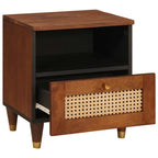 Armadio da Notte con cassetto Marrone 40 x 33 x 46 cm