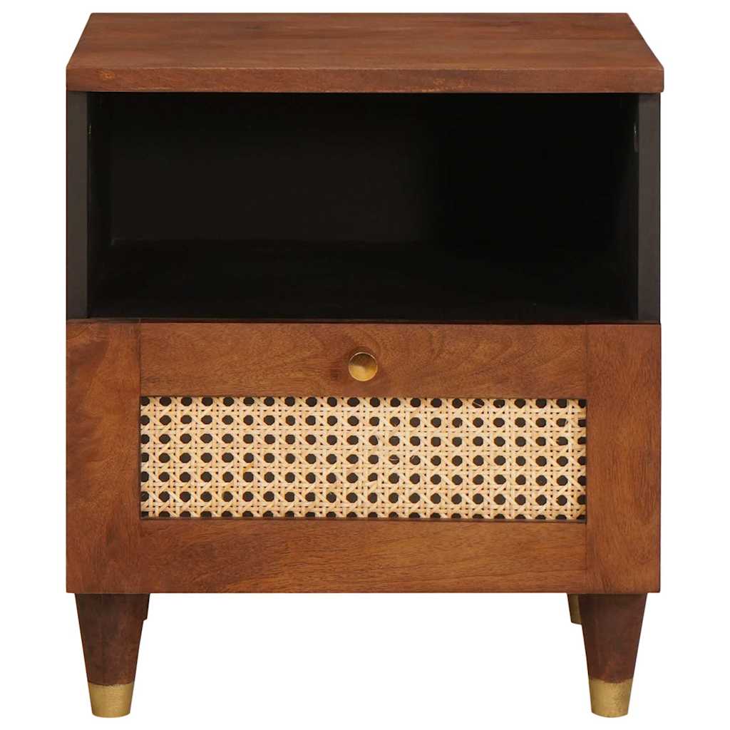 Armadio da Notte con cassetto Marrone 40 x 33 x 46 cm