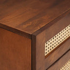 Comodini con cassetto 50 x 33 x 60 cm Legno di mango massello