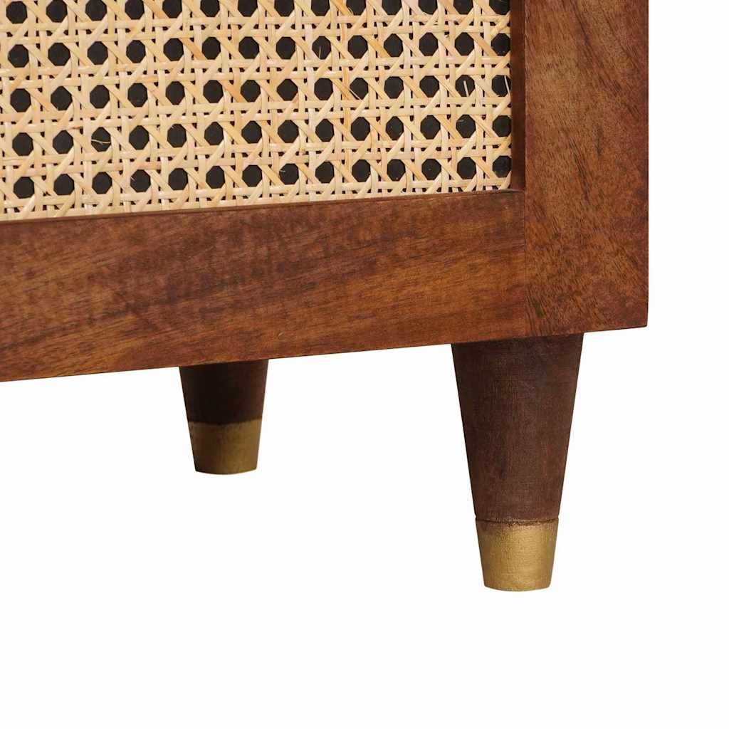 Comodini con cassetto 50 x 33 x 60 cm Legno di mango massello