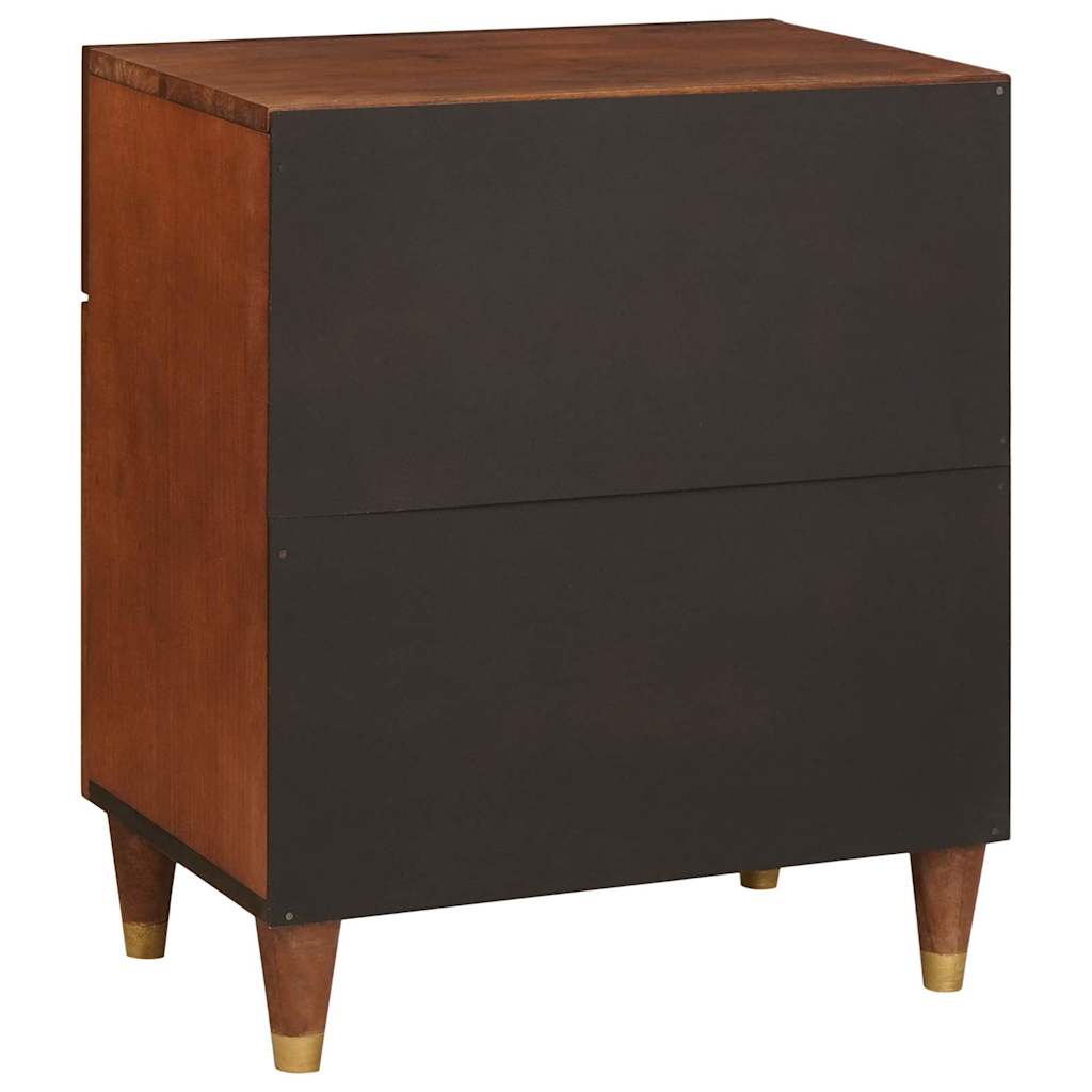 Comodini con cassetto 50 x 33 x 60 cm Legno di mango massello