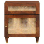 Comodini con cassetto 50 x 33 x 60 cm Legno di mango massello