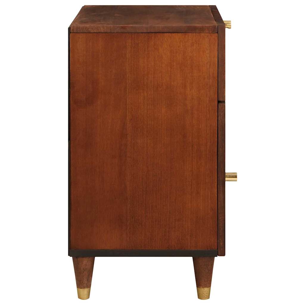 Comodini con cassetto 50 x 33 x 60 cm Legno di mango massello