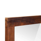 Specchio Rettangolare Marrone e Argento 50 x 2,5 x 70 cm