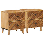 Comodino 2 pcs Marrone 40 x 33,5 x 46 cm