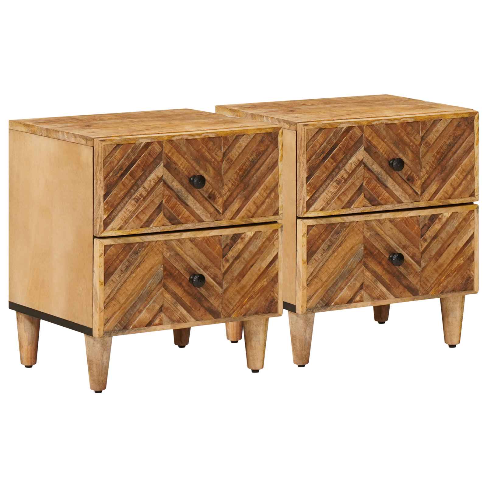 Comodino 2 pcs Marrone 40 x 33,5 x 46 cm