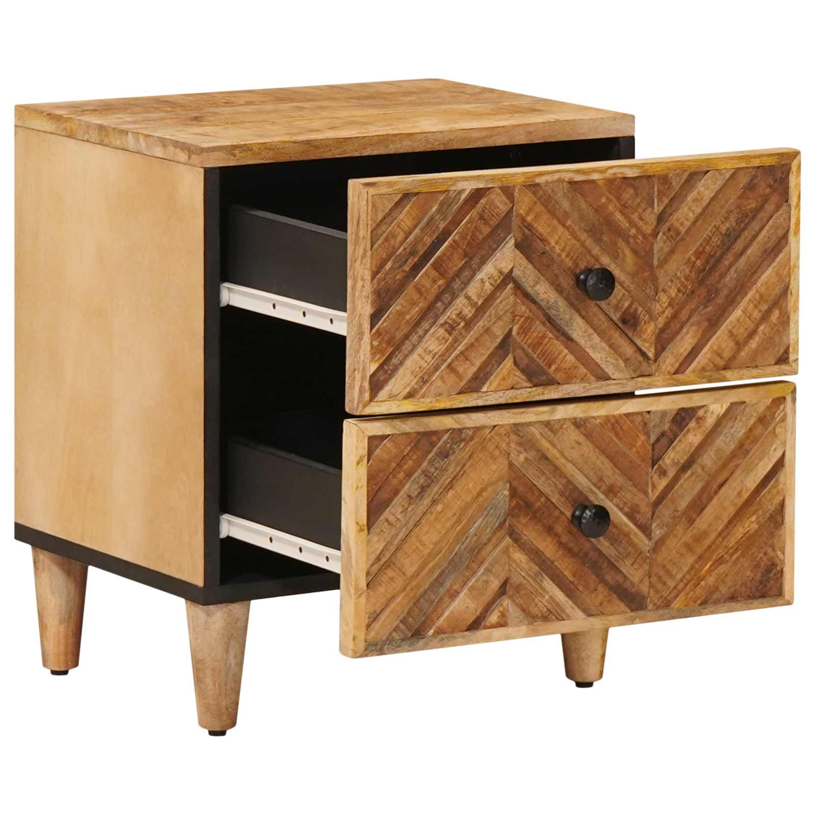 Comodino 2 pcs Marrone 40 x 33,5 x 46 cm