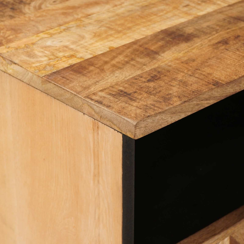 Comodino 2 pcs Marrone 50 x 33 x 60 cm Legno di mango massello