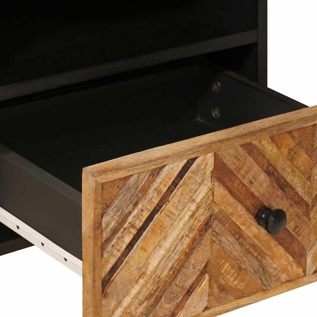 Comodino 2 pcs Marrone 50 x 33 x 60 cm Legno di mango massello