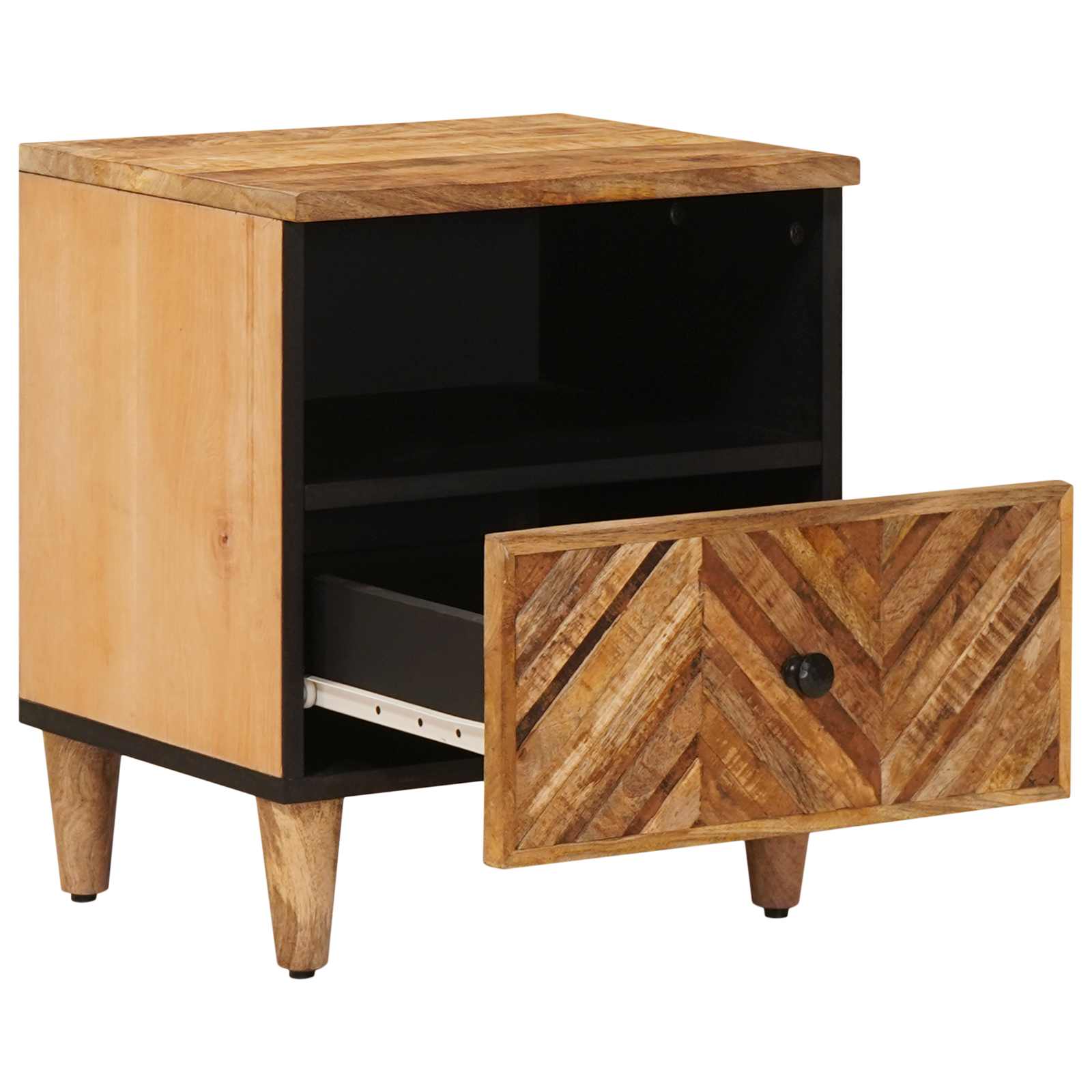 Comodino 2 pcs Marrone 50 x 33 x 60 cm Legno di mango massello