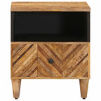 Comodino 2 pcs Marrone 50 x 33 x 60 cm Legno di mango massello
