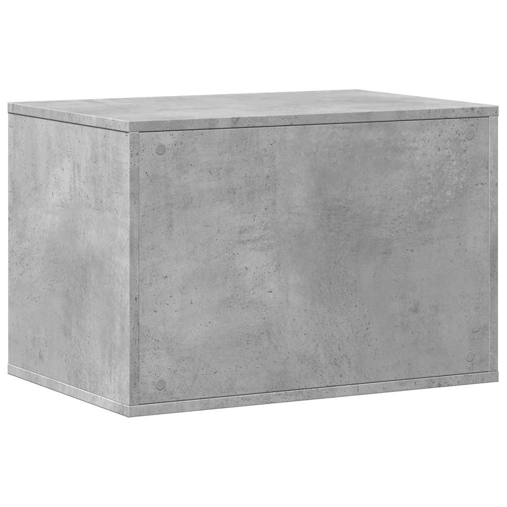 Recinto Lettiera Gatti Grigio Cemento 60x40x40 cm in Truciolato