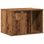 Recinto Lettiera Gatti Legno Vecchio 60x40x40 cm in Truciolato