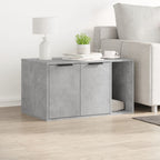Recinto Lettiera Gatti Grigio Cemento 60x40x40 cm in Truciolato