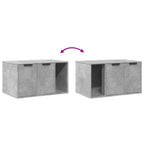 Recinto Lettiera Gatti Grigio Cemento 60x40x40 cm in Truciolato
