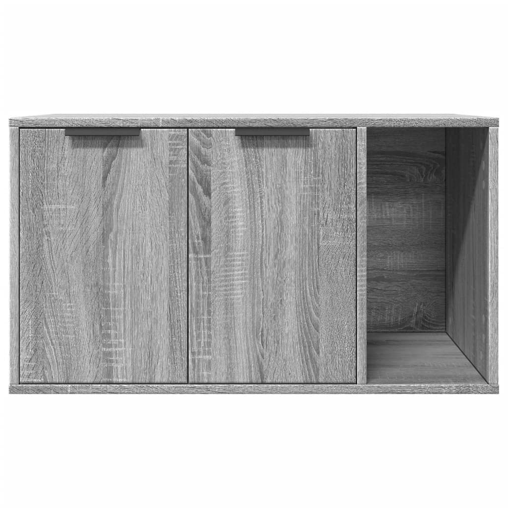 Recinto Lettiera Gatti Grigio Sonoma 80x50x45 cm in Truciolato