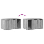Recinto Lettiera Gatti Grigio Sonoma 80x50x45 cm in Truciolato