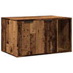 Recinto Lettiera Gatti Legno Vecchio 80x50x45 cm in Truciolato