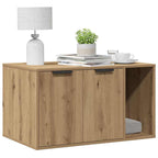 Recinto Lettiera Rovere Artigianale 80x50x45 cm in Truciolato