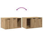 Recinto Lettiera Rovere Artigianale 80x50x45 cm in Truciolato