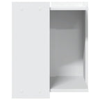Recinto per Lettiera per Gatti Bianco 80x50x45 cm in Truciolato