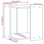 Recinto per Lettiera per Gatti Bianco 80x50x45 cm in Truciolato